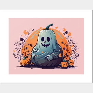 Ghost Pumpkin Posters and Art